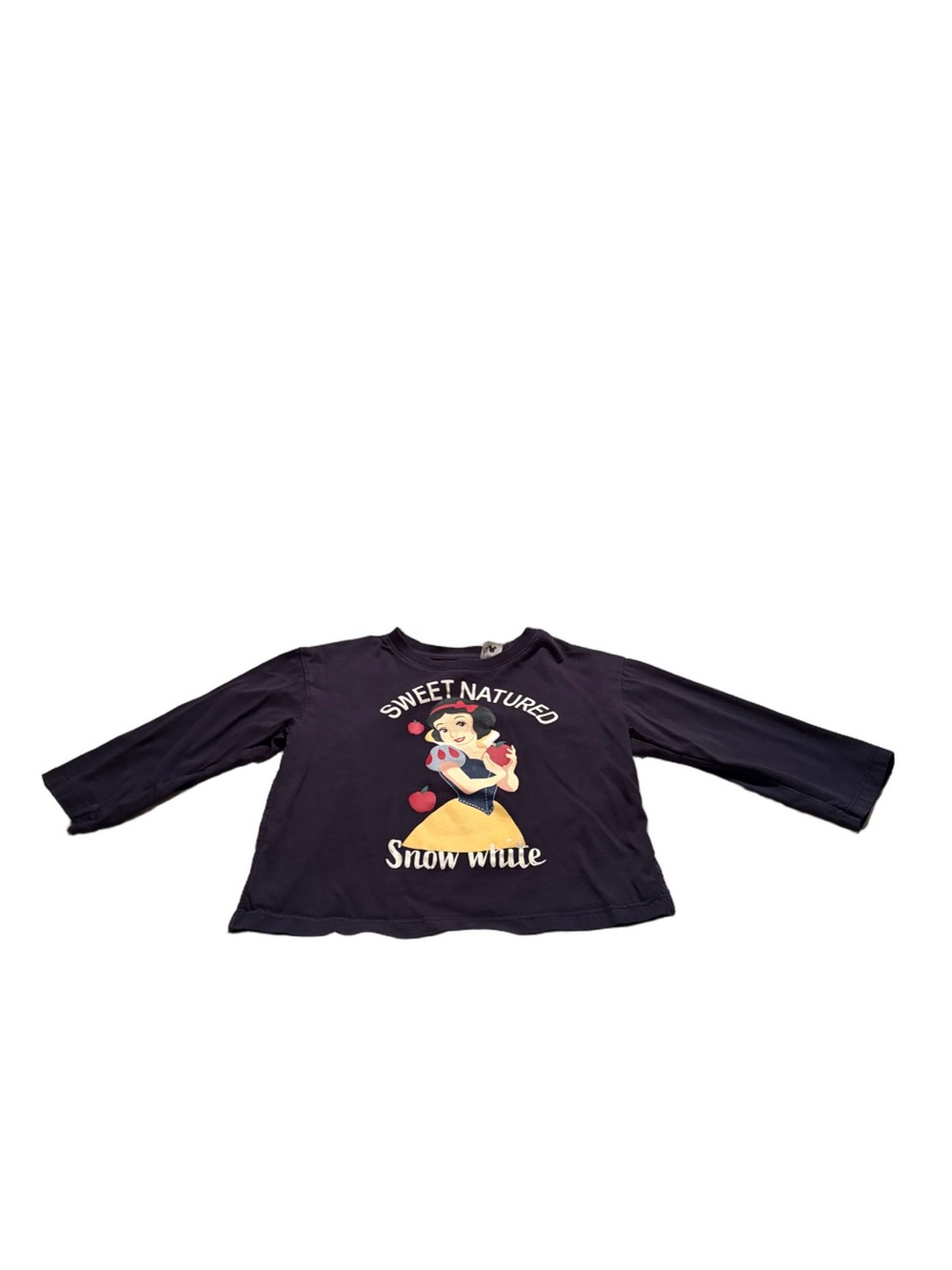 H&M Navy Long-Sleeve Snow White 'Sweet Natured' Graphic Tee